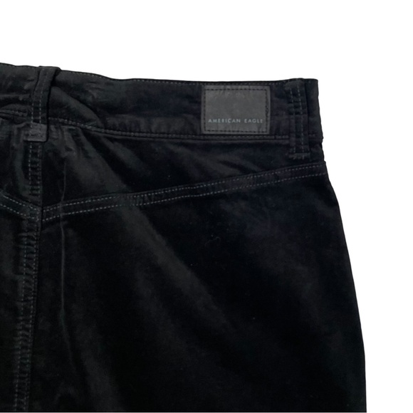 Velvet Mini Skirt, High Waisted, American Eagle, Size 8, Black Velvet - Picture 5 of 8